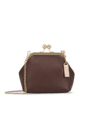 Espresso Brown Sofia Mini Clutch