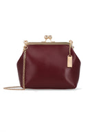Maroon Red Sofia Clutch