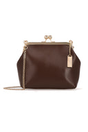 Espresso Brown Sofia Clutch